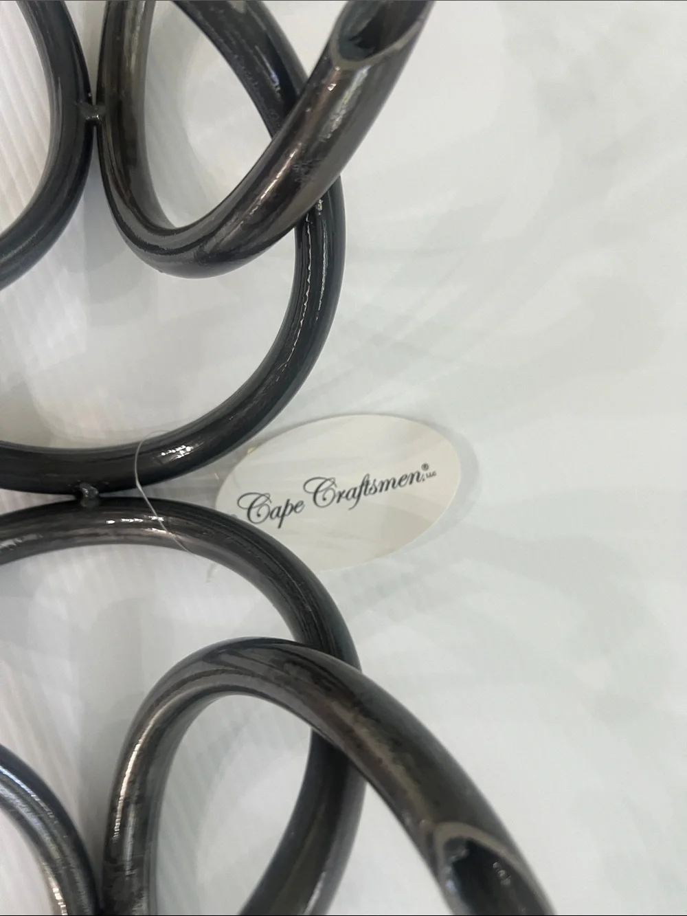 Decorative Metal Wall wine rack horns Hook Rack in gray